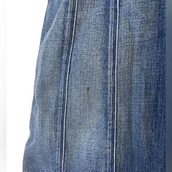 Frame Denim A line Mini skirt with buttons - Picture 3 of 5